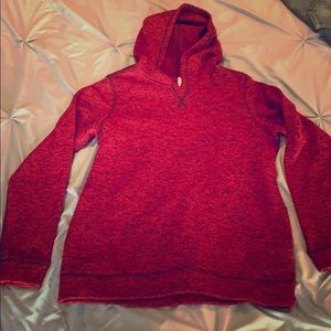 Knit hoodie with side pockets